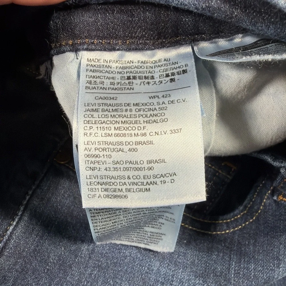 Levis Womens 515 Boot Cut Blue Jeans 31 X 30 (FITS 32 X 29) Western Riding Denim - Picture 6 of 13